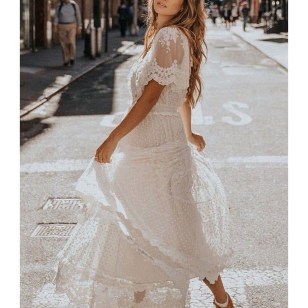 S O L D Spell Dawn Lace Gown